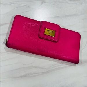 Fossil bright Pink Wallet